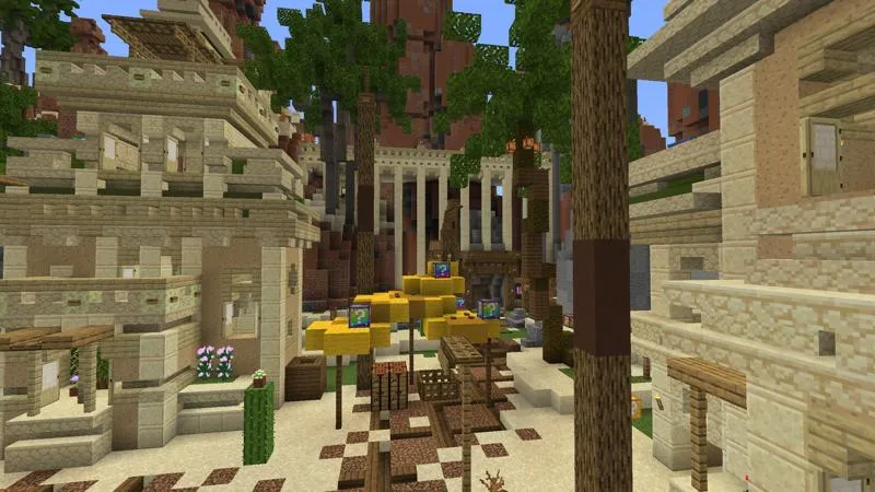Lucky Skyblock Desert Valley