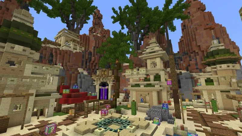 Lucky Skyblock Desert Valley