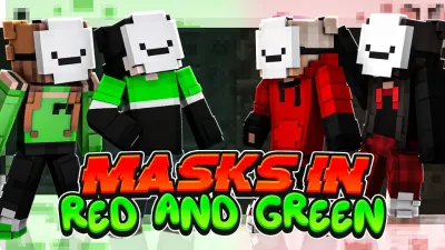 Masks in Red & Green
