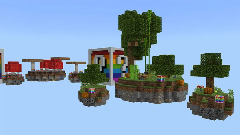Rainbow Lucky Block Skyblock