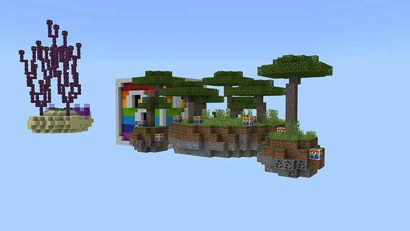 Rainbow Lucky Block Skyblock