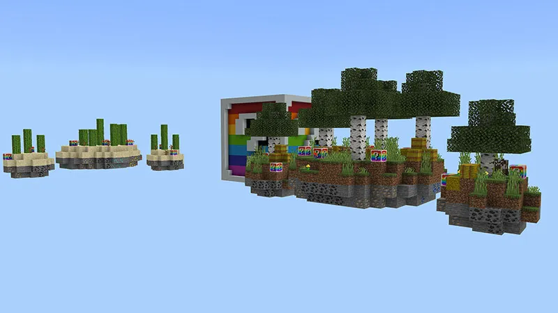 Rainbow Lucky Block Skyblock