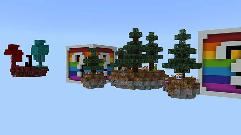 Rainbow Lucky Block Skyblock