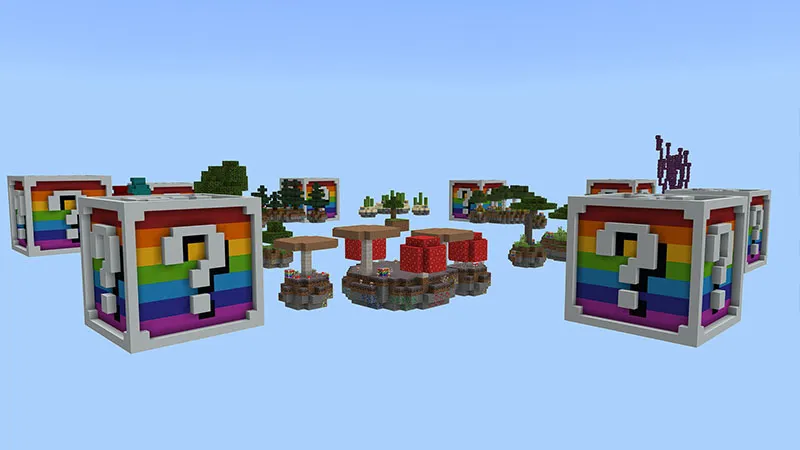 Rainbow Lucky Block Skyblock
