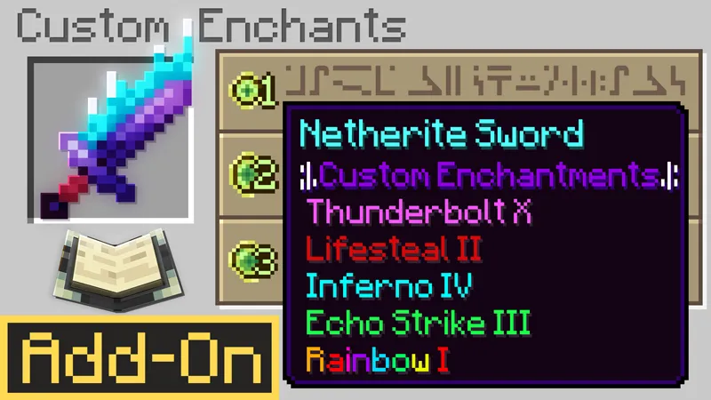 CUSTOM ENCHANTS! Add-On