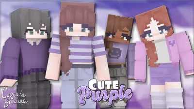 Cute Purple HD Skin Pack
