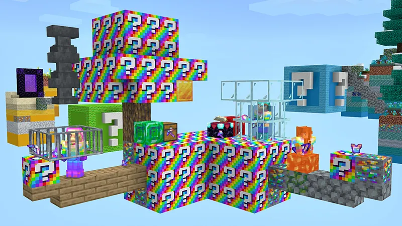 Skyblock Lucky Block: Rainbow