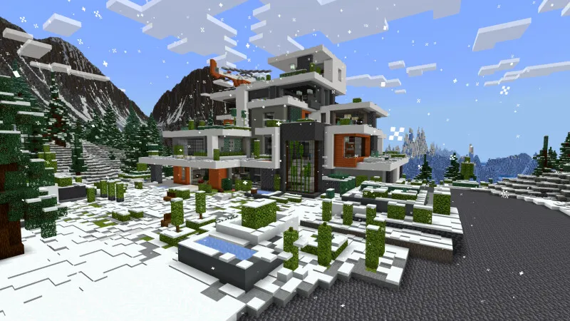 Modern Winter Mansion