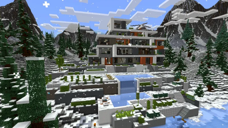 Modern Winter Mansion