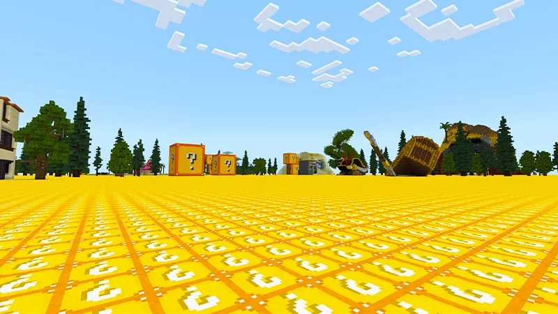Flat Lucky Block World!