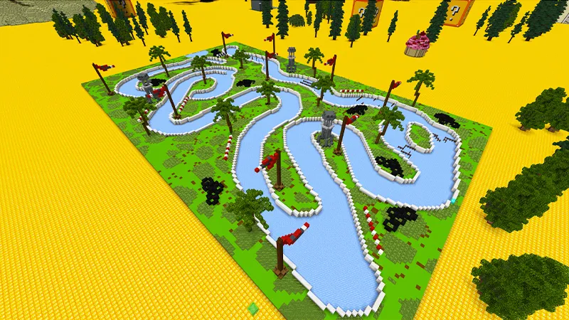 Flat Lucky Block World!