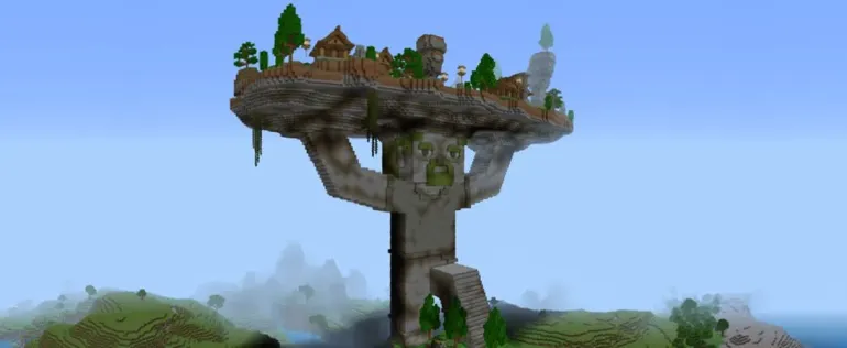 Statue Holding Up Base