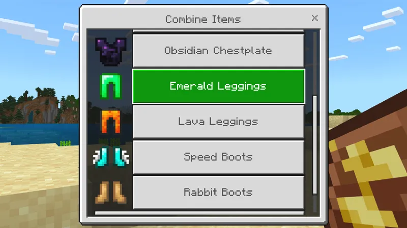 Combine Items Add-On