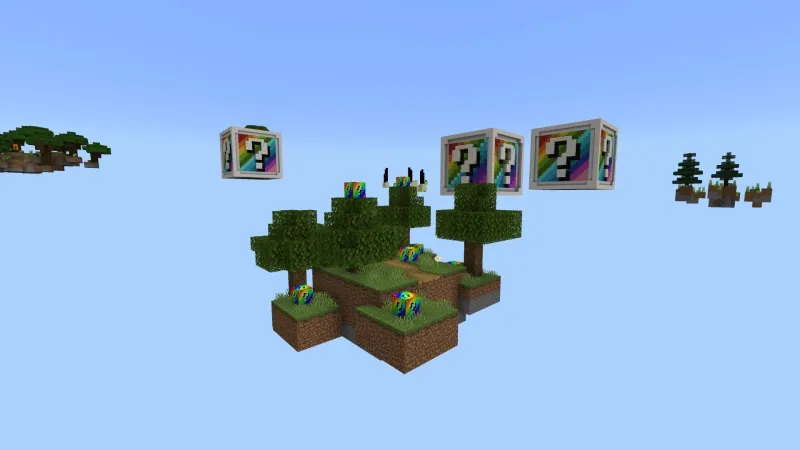 Rainbow Lucky Blocks Skyblock