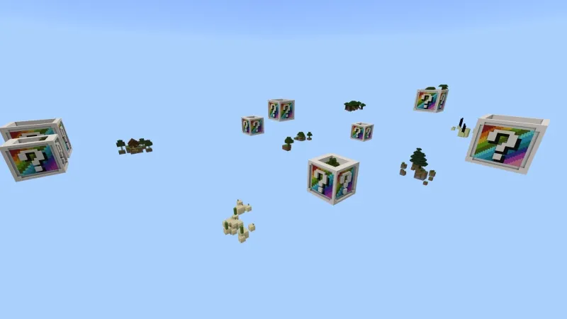 Rainbow Lucky Blocks Skyblock