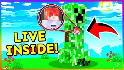 How to LIVE INSIDE A CREEPER!
