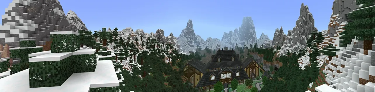 Cottage Lost in the Mountains