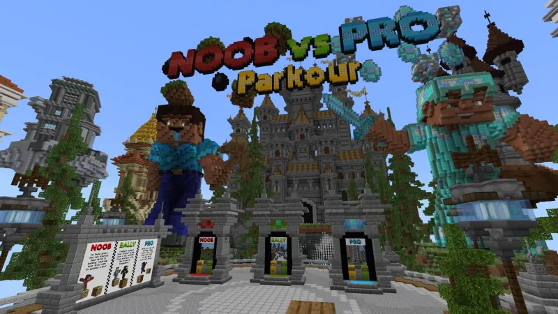 Parkour: Noob vs Pro