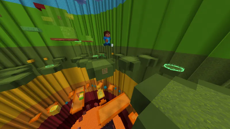 Rainbow Parkour Tower