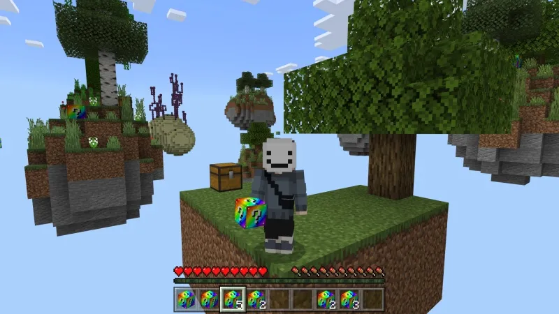 Skyblock Rainbow Blocks