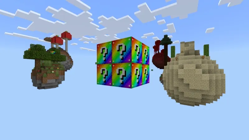 Skyblock Rainbow Blocks