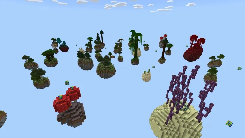 Skyblock Rainbow Blocks