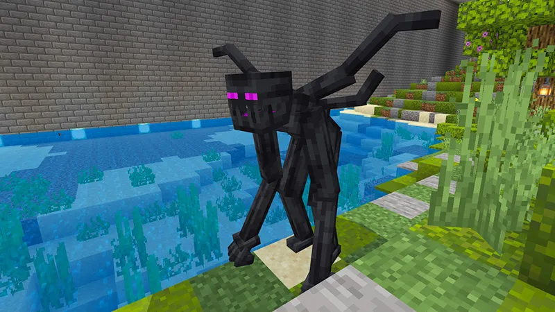 Mutant Enderman VS Mansion!