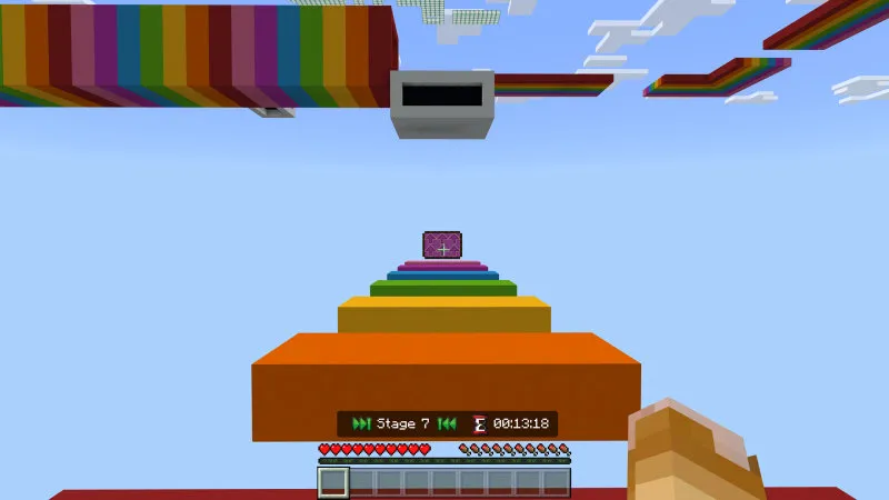 Rainbow Obstacle Parkour