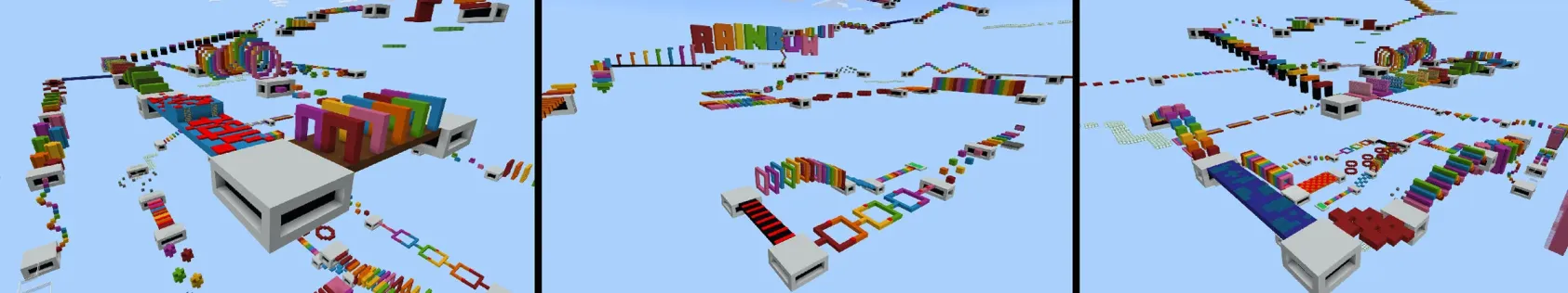 Rainbow Obstacle Parkour
