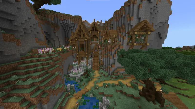 Fantastic Mountainside Base
