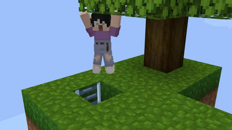 Secret Skyblock Bunker