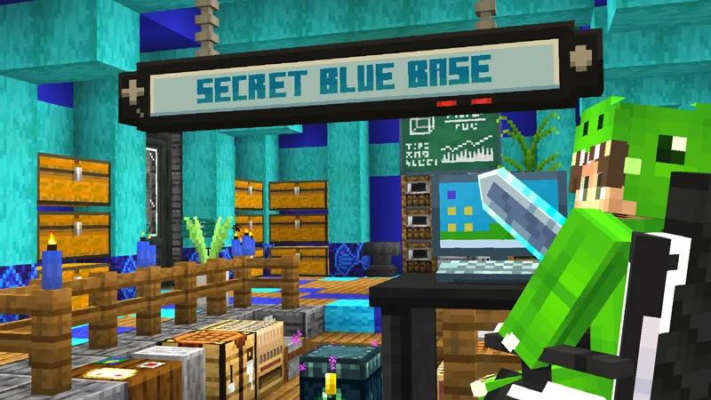 Blue vs Pink Secret Base