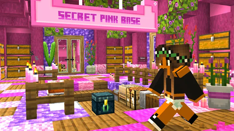 Blue vs Pink Secret Base
