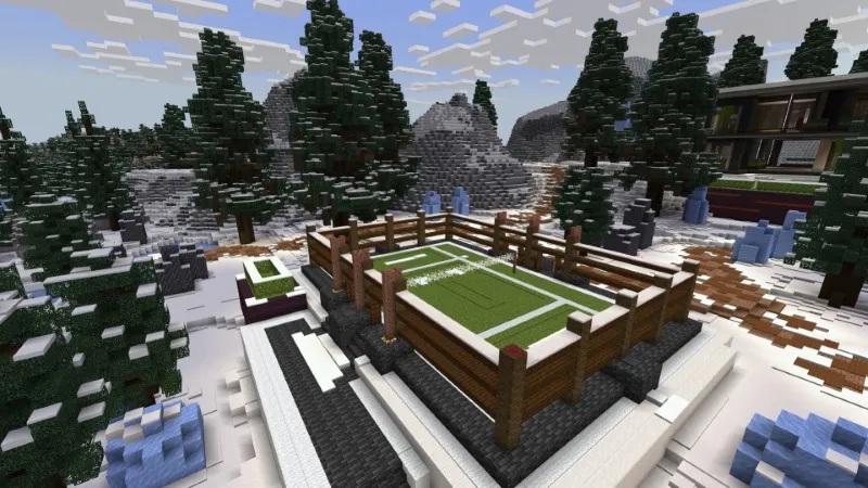 Winter Billionaire Mansion