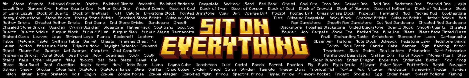 Sit On Everything Add-on