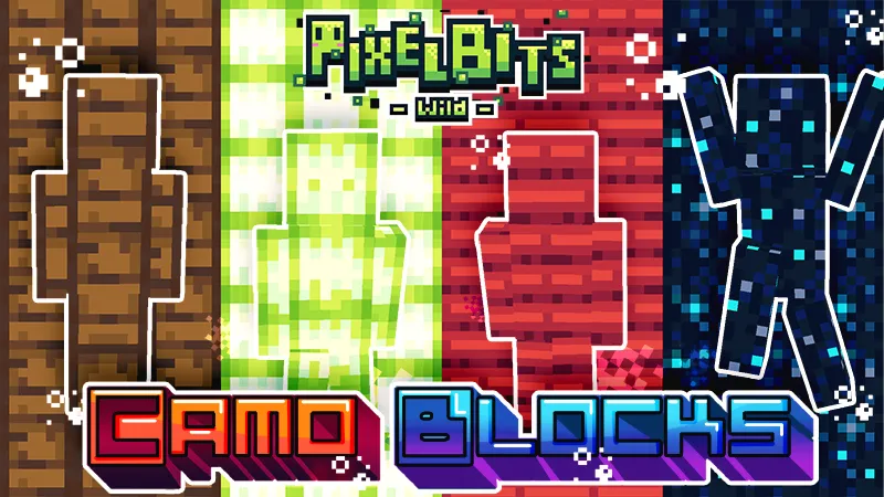 Wild Camo Blocks - Pixel Bits