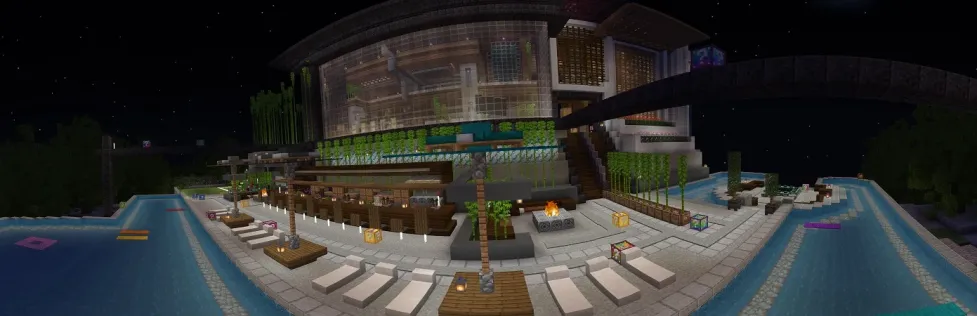 Lucky Skyblock Modern Mansion
