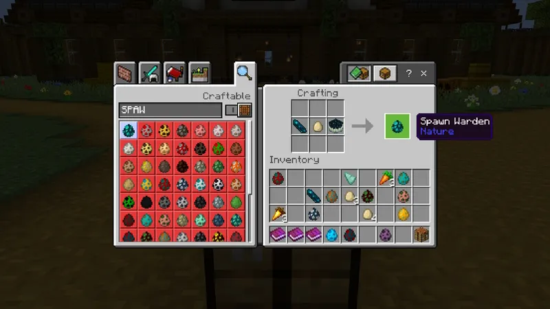 Craftable Spawn Eggs