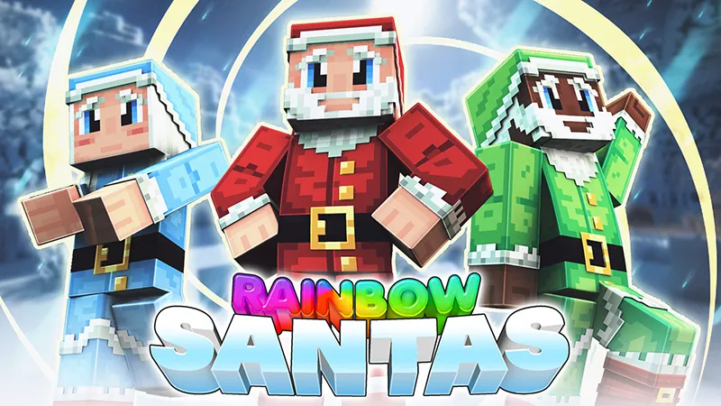 Rainbow Santas