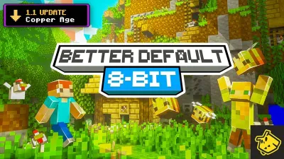 8-bit Better Default Textures - Copper Age