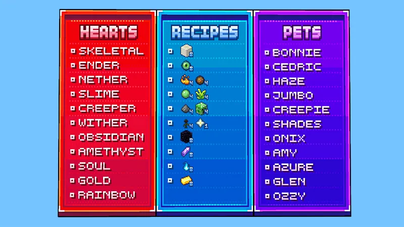 One Block Custom Hearts