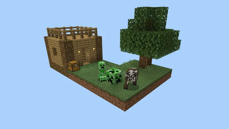 Mob Blocks One Block Challenge