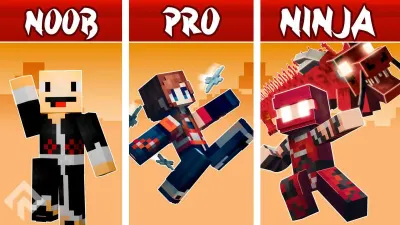 Noob vs Pro vs Ninja