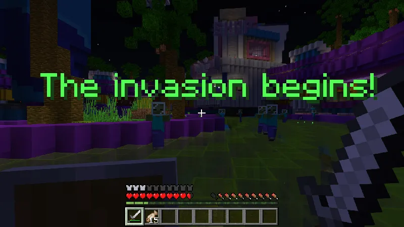 Skyblock Random Zombie Attack!
