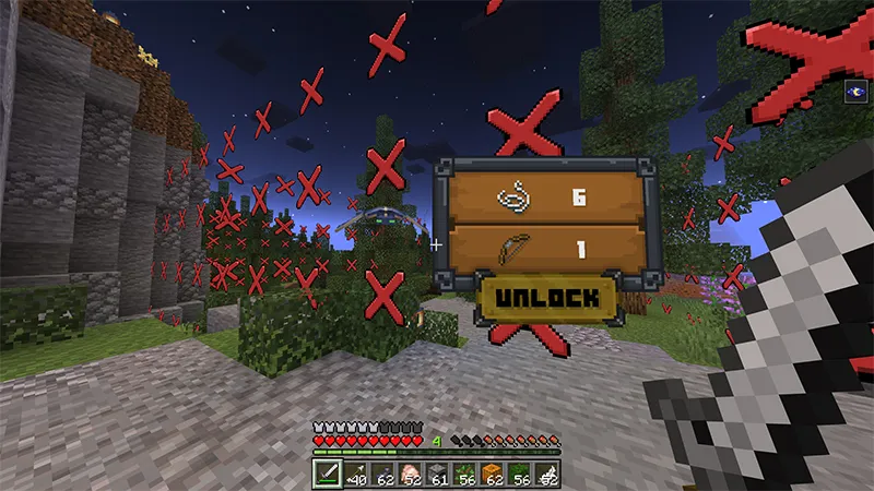 SURVIVAL BUT CHUNKS ARE LOCKED