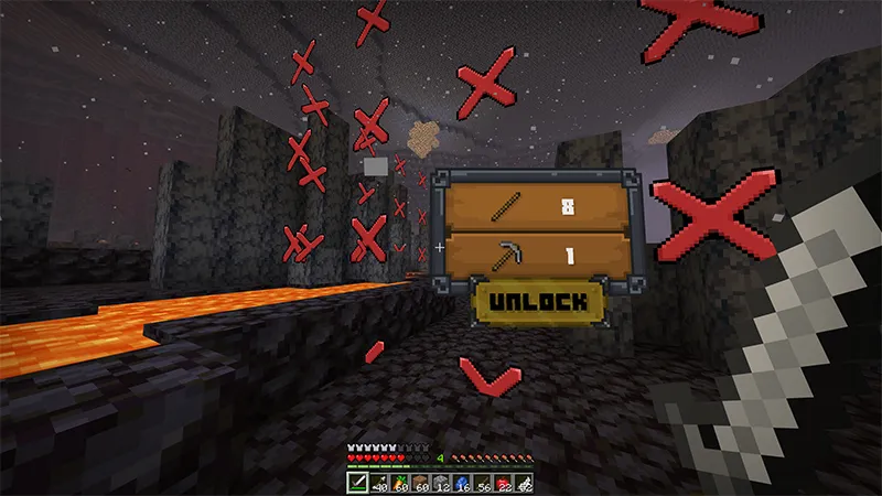 SURVIVAL BUT CHUNKS ARE LOCKED