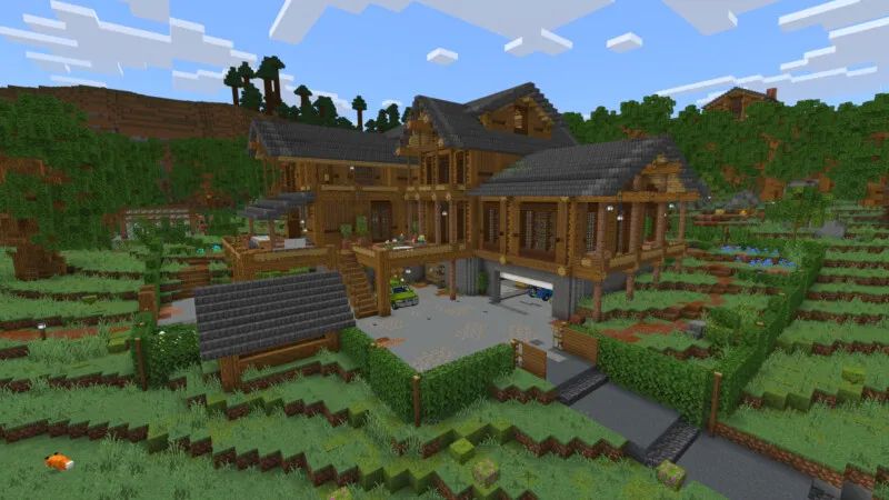 Rustic Log Mansion