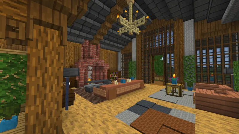 Rustic Log Mansion