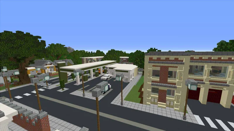 Modern Town and School