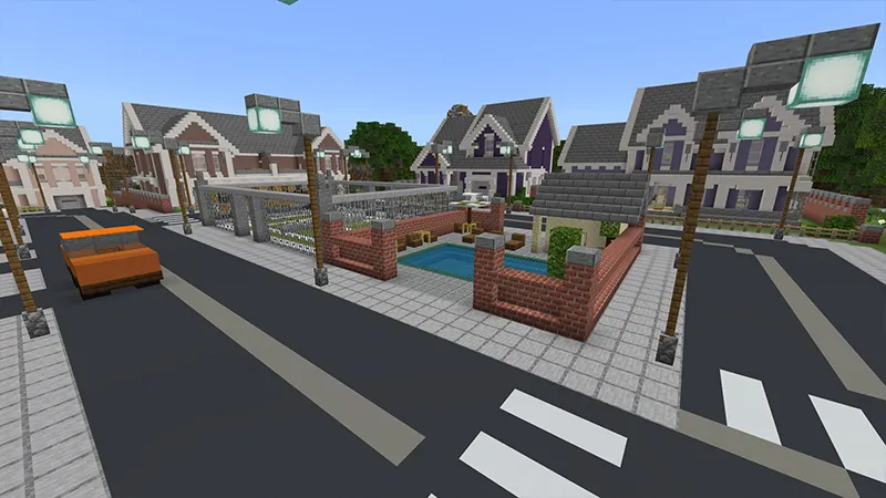 Modern Town and School